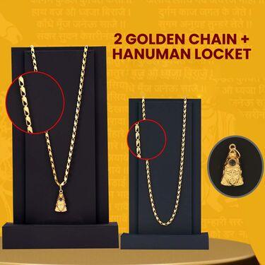 Shree Hanuman Chalisa Locket with Gold Chain